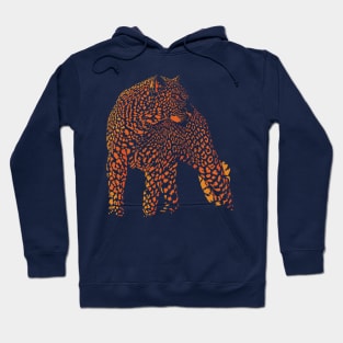 Orange Cheetah, fastest animal in this world Hoodie